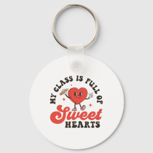 Groovy My Cl Is Full Of Sweethearts Valentine Day  Key Ring