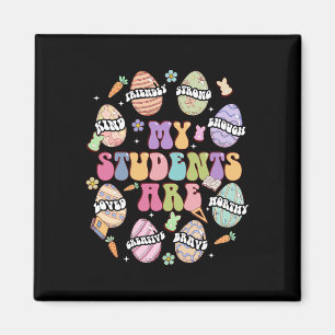 Groovy My Students Are Kind Strong Easter Egg Bibl Magnet