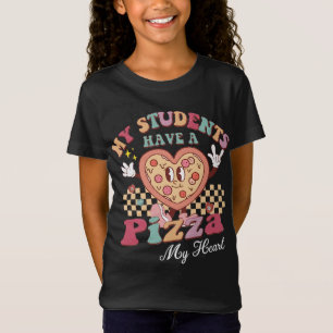 Groovy My Students Have Pizza of My Heart Teacher T-Shirt