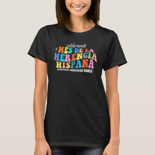 Groovy National Hispanic Heritage Month Retro T-Shirt