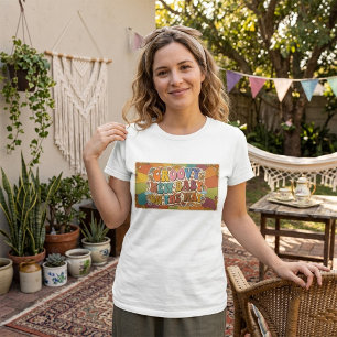 Groovy New Baby on the Way Retro Sunshine  T-Shirt