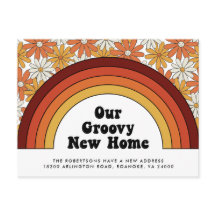 Groovy New Home Rainbow Retro New Address