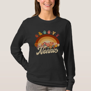 Groovy Nonna Retro Rainbow 70s Grandma Matching Fa T-Shirt