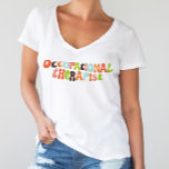 Groovy Occupational Therapist OT Therapy T-Shirt<br><div class="desc">Celebrate your profession with this groovy and fun t-shirt with retro lettering.</div>