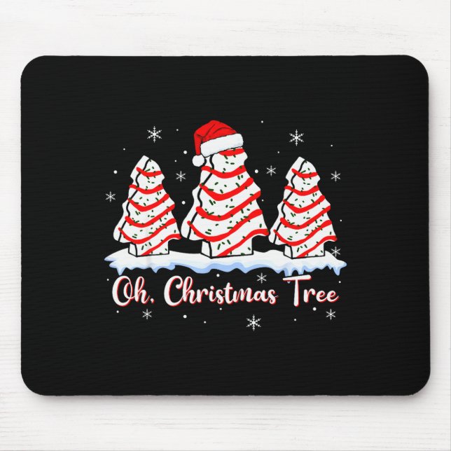 Groovy Oh Christmas Tree Cakes Debbie Beckey Jen C Mouse Pad (Front)