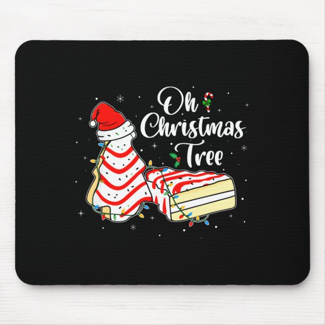 Groovy Oh Christmas Tree Cakes Debbie Becky Jen Ca Mouse Pad (Front)