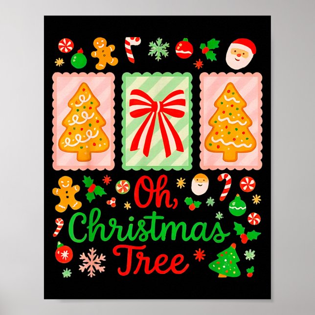 Groovy Oh Christmas Tree Cakes Debbie Becky Jen Ca Poster (Front)