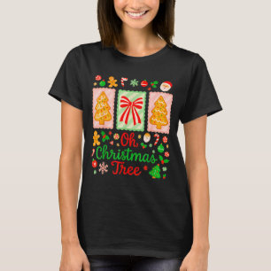 Groovy Oh Christmas Tree Cakes Debbie Becky Jen Ca T-Shirt