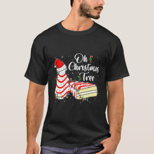 Groovy Oh Christmas Tree Cakes Debbie Becky Jen Ca T-Shirt