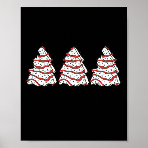 Groovy Oh Christmas Tree Xmas Lights Fun Tree Cake Poster