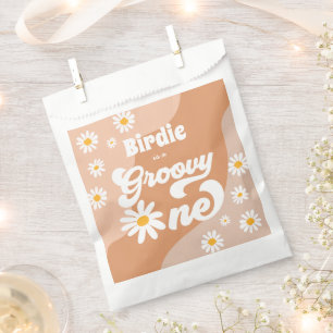 Groovy One 1st Birthday Party Boho Retro Daisy Favour Bags