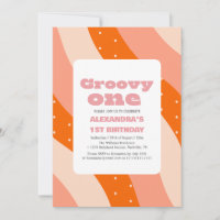 Groovy one 1st Birthday Retro