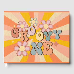 Groovy one birthday Party Guest Book