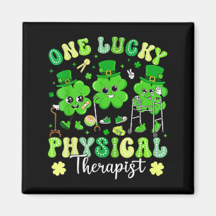 Groovy one lucky physical therapist st patrick's magnet