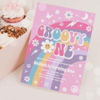 Groovy One Peace Love Party Rainbow Birthday Party