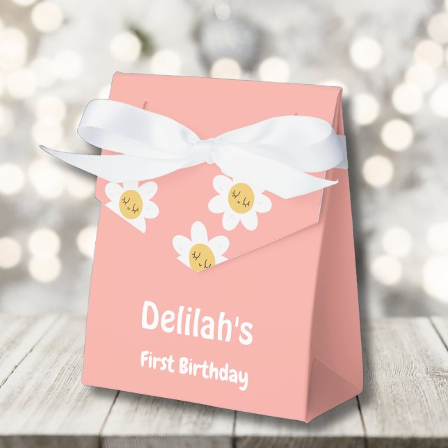 Groovy one retro rustic first birthday favour box (Creator Uploaded)