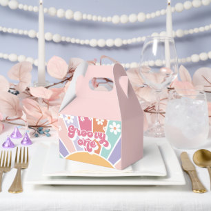 Groovy One Retro Sunshine Rainbow Daisy Favour Box