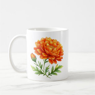 Groovy Orange Blooms  Coffee Mug