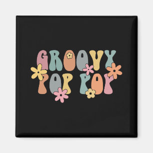 Groovy P P New Grandpa Pregnancy Announcement Magnet