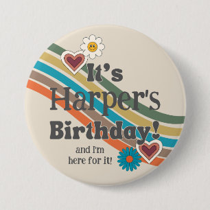 Groovy Party Button