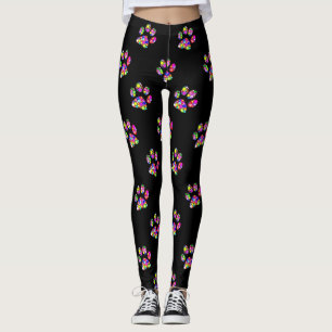Groovy Paw Prints Leggings