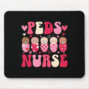 Groovy Peds Nurse Valentine Pediatric Nursing Vale Mouse Pad