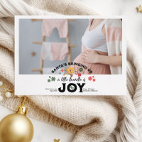 Groovy Photo Christmas Pregnancy Announcement