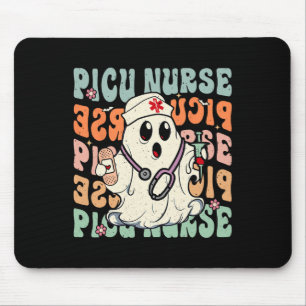 Groovy PICU Nurse Halloween Costume Peds Nurse Mouse Pad