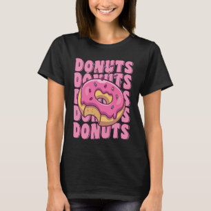 Groovy Pink Donut Squad Sprinkles Donut Matching T-Shirt