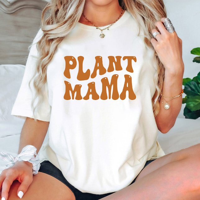 Groovy Plant Mama white Birthday Organic Gardening T-Shirt (Groovy Plant Mama white Birthday Organic Gardening T-Shirt)