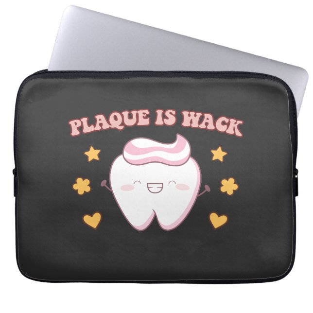 Groovy Plaque is Wack Dental Hygienist Laptop Sleeve (Front)