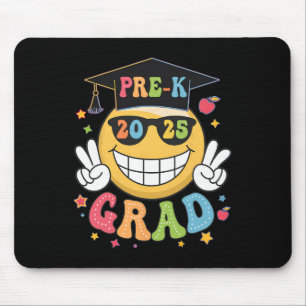 Groovy Pre-k Graduate Happy Graduation Cl Of 2025 Mouse Pad
