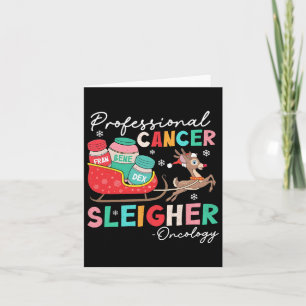 Groovy Professional Cancer Sleigher Oncology Nurse Card
