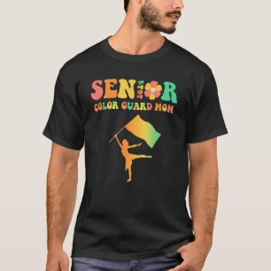 Groovy Proud Mum of a Colour Guard Senior 2024 1 T-Shirt