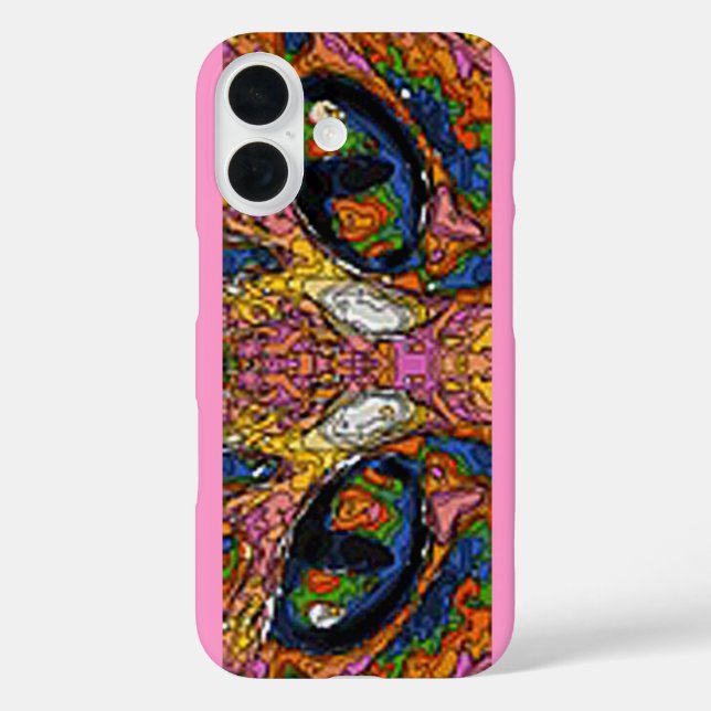 Groovy Psychedelic Cat Eyes Case-Mate iPhone Case (Back)