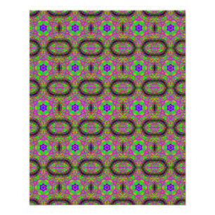 groovy psychedelic six-point stars photo print