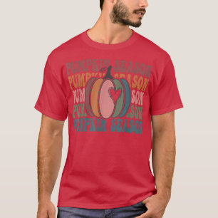 Groovy Pumpkin Season It's Fall Y'all Autumn Thank T-Shirt
