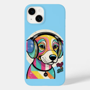 Groovy Puppy: A Colorful Canine Case-Mate iPhone 14 Case