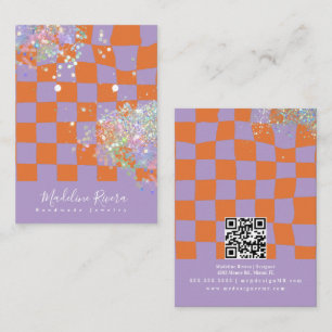 Groovy Purple Earring Display Card