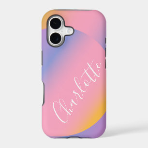 Groovy Purple Gradient Personalised Script Name