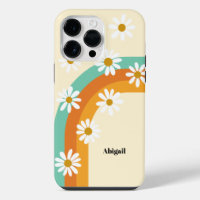 Groovy Rainbow 1970s Style Boho Daisy Personalised