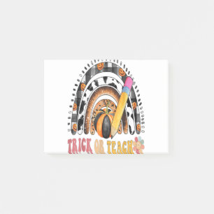 Groovy Rainbow Halloween Costume For Teacher Trick Post-it Notes