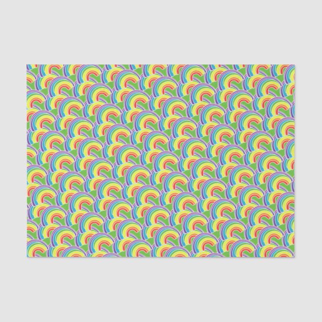 Groovy Rainbow Pattern Tissue Paper (Front)