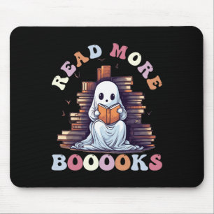 Groovy Read More Books Cute Ghost Funny Teacher Ha Mouse Pad