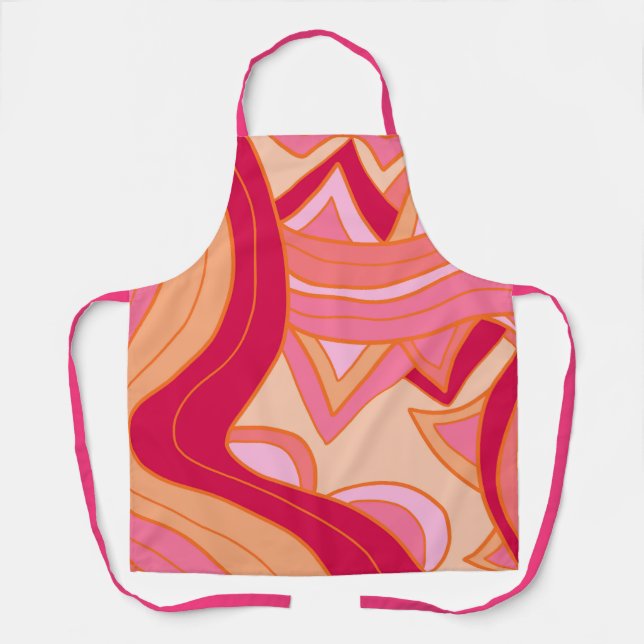 Groovy Reds Apron (Front)