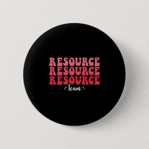 Groovy Resource Team Special Education Teacher For 6 Cm Round Badge