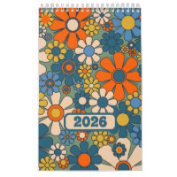 Groovy Retro 60s 70s Floral Pattern 2025
