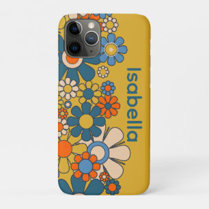 Groovy Retro 60s 70s Flowers Personalised Case-Mate iPhone Case