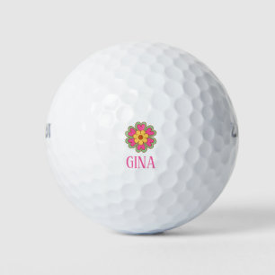 Groovy Retro 60s Hippie Golf Balls