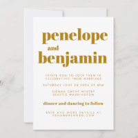 Groovy Retro 70s Botanical All-in-One Wedding